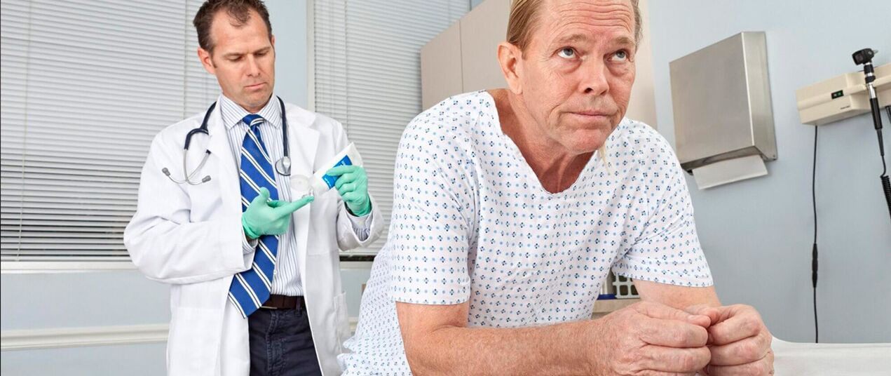 A patient protester with a prostatitis
